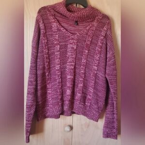 Maroon Knit Sweater